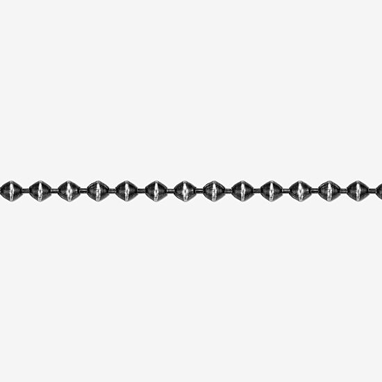 Mens Stainless Steel Skull Beaded Bracelet