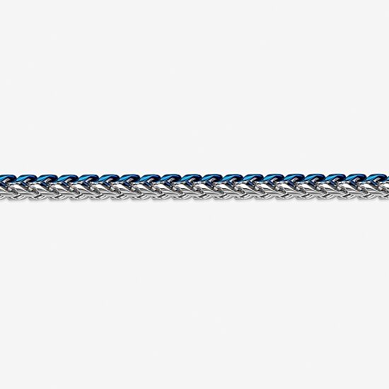 Mens Stainless Steel 9 Inch Solid Chain Bracelet