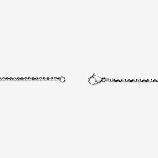 Mens Stainless Steel Anchor Dog Tag 24 Inch Pendant Necklace
