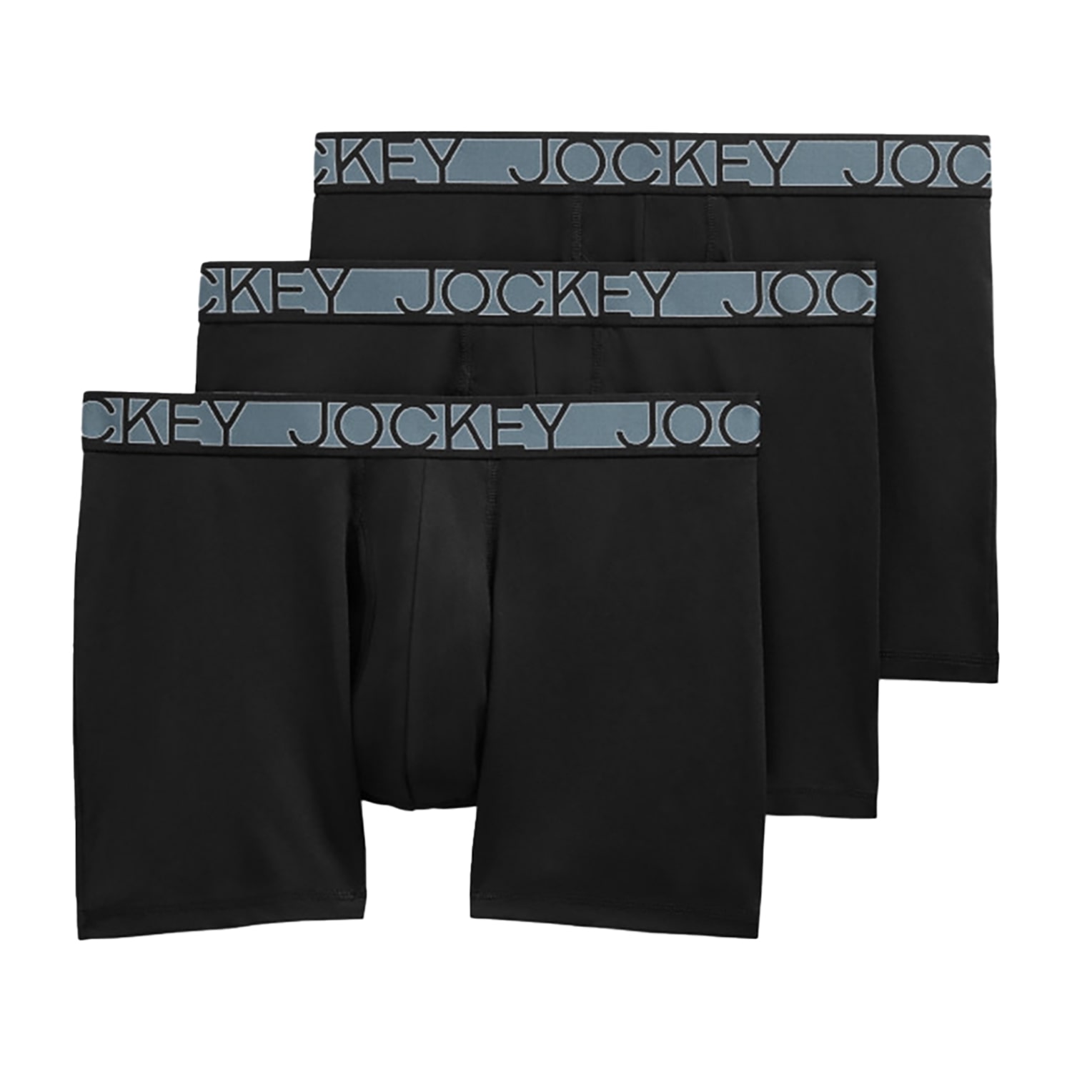 Jockey Active Microfiber Mens 3 Pack Boxer Briefs 9142