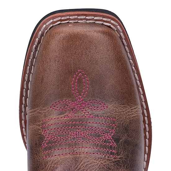 Dan Post Little & Big Kid Girls Majesty Stacked Heel Cowboy Boots