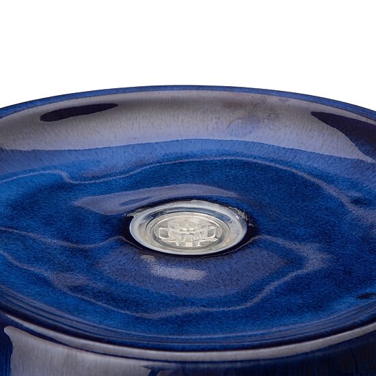 Glitzhome 20.5" Cobalt Blue Ceramic Outdoor Fountains