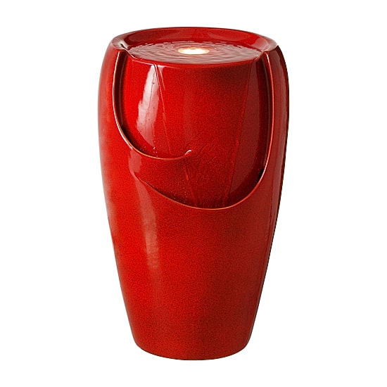 Glitzhome 21.25" Ceramic Pot Outdoor Fountains