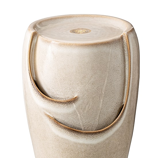 Glitzhome 21.25" Ceramic Pot Outdoor Fountains
