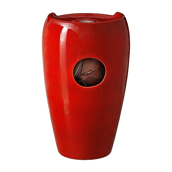Glitzhome 21.25" Ceramic Pot Outdoor Fountains