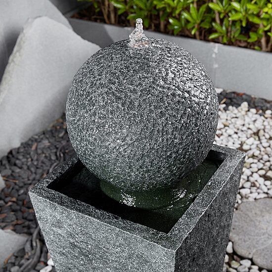 Glitzhome 40.25" Polyresin Sphere Outdoor Fountains