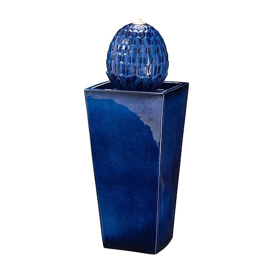 Glitzhome 5.75H Polyresin Sphere Outdoor Fountains