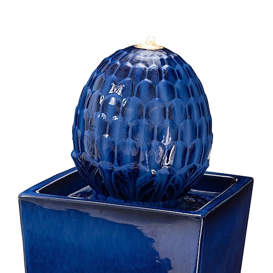 Glitzhome 5.75H Polyresin Sphere Outdoor Fountains