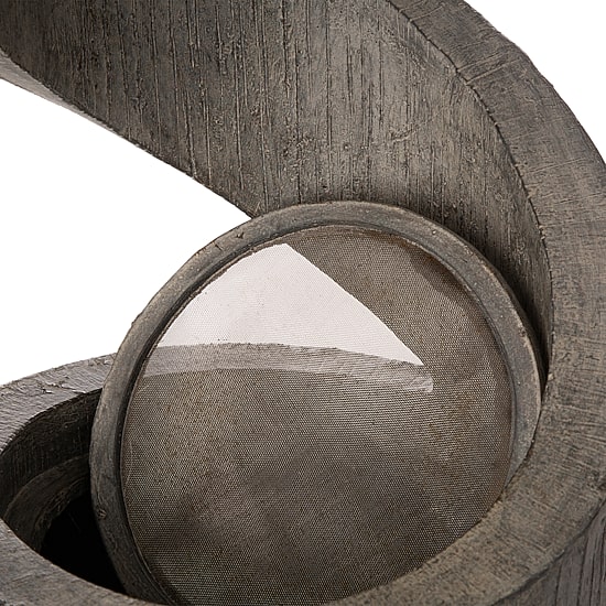 Glitzhome 31.25" Polyresin Curving Outdoor Fountains