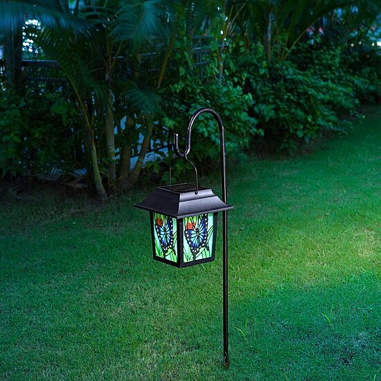 Glitzhome 30" Solar Powered Garden Stake Pathway Light
