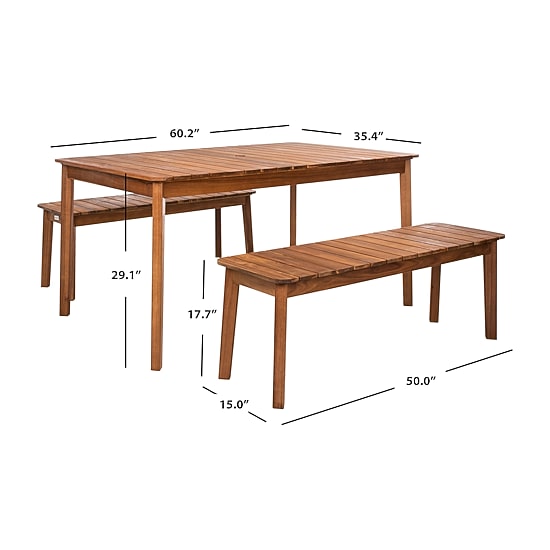 Safavieh Europa 3-pc. Rectangular Dining Set