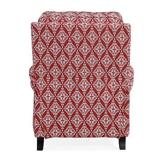 ProLounger Sheahan Transitional Roll-Arm Push Back Recliner in Diamond Medallion Print