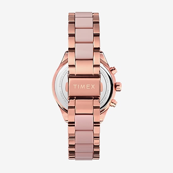 Timex Womens Rose Goldtone Bracelet Watch Tw2v75000ji