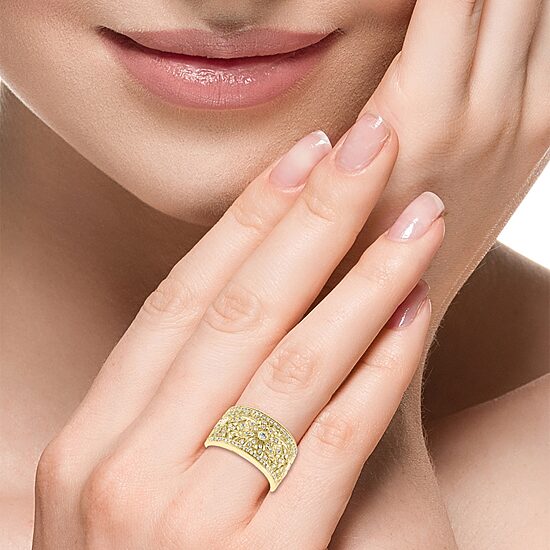 Effy Final Call Womens 1/5 CT. Natural Diamond 14K Gold Band