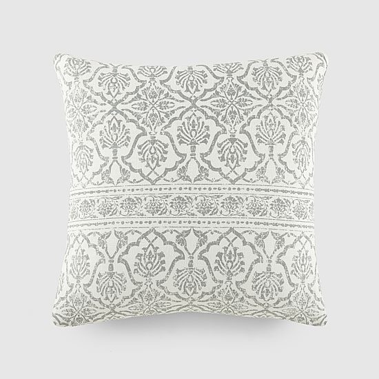 Casual Comfort Antique Floral Cotton Square Throw Pillow