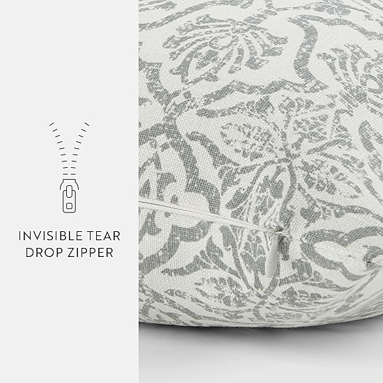 Casual Comfort Antique Floral Cotton Square Throw Pillow
