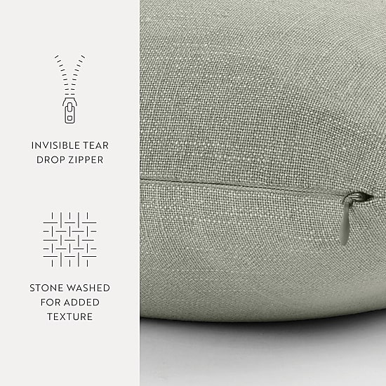 Casual Comfort Distressed Stonewash Cotton Decor Throw Pillow