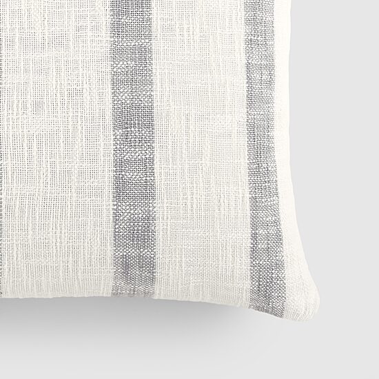 Casual Comfort Awning Stripe Yarn Dyed Square Throw Pillow