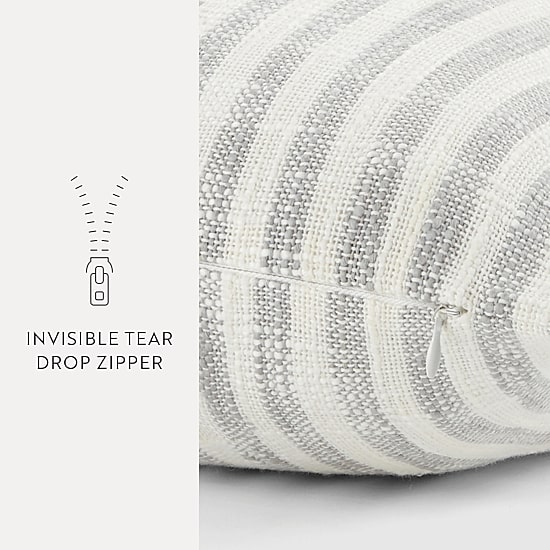 Casual Comfort Bengal Stripe Yarn Dyed Square Throw Pillow