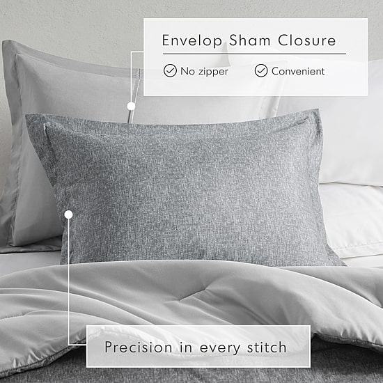 510 Design Camden Chambray Print Midweight Comforter Set