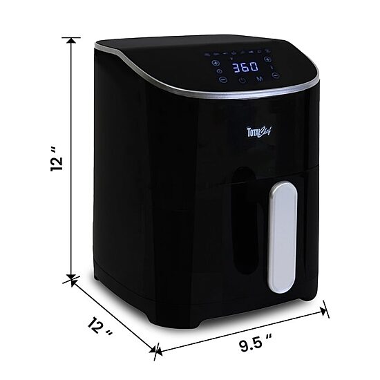 Total Chef Digital Air Fryer, 5 Qt Touch Controls
