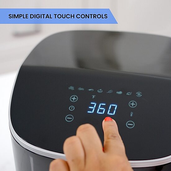 Total Chef Digital Air Fryer, 5 Qt Touch Controls