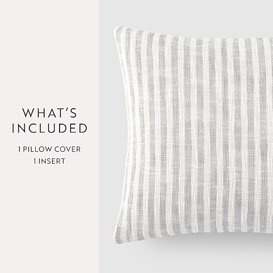 Casual Comfort Bengal Stripe Yarn Dyed Square Throw Pillow
