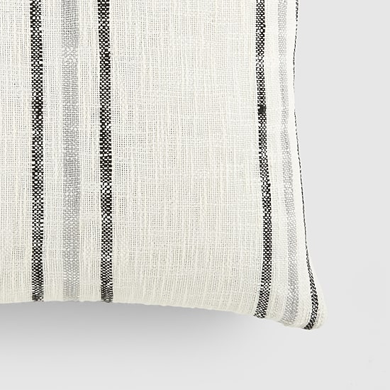 Casual Comfort Framed Stripe Yarn Dyed Square Throw Pillow