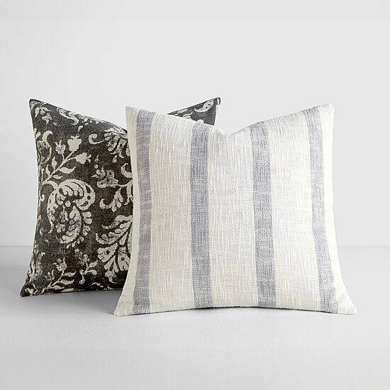 Casual Comfort Awning Stripe Yarn Dyed 2-pc. Square Throw Pillow Set