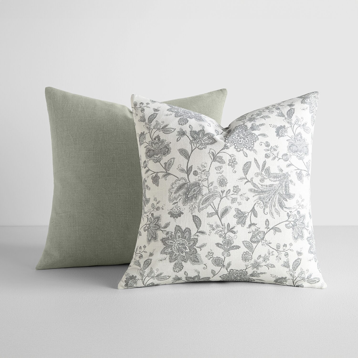 Casual Comfort Jacobean Floral 2-pc. Square Throw Pillow Set