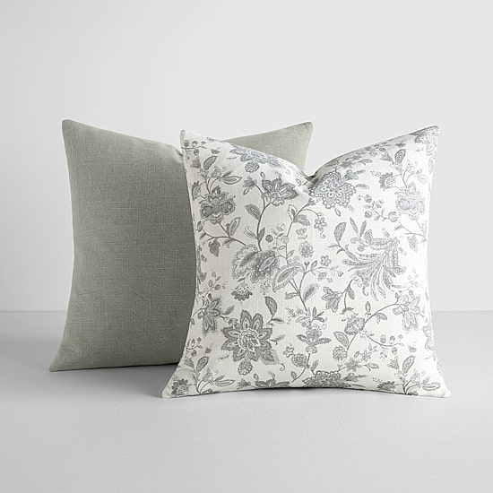 Casual Comfort Jacobean Floral 2-pc. Square Throw Pillow Set