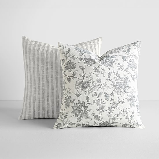 Casual Comfort Bengal Stripe Jacobean 2-pc. Square Throw Pillow