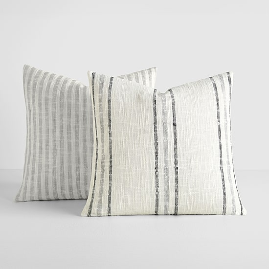 Casual Comfort Bengal Framed Stripe 2-pc. Square Throw Pillow Set