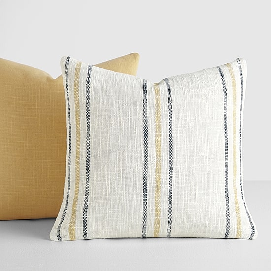 Casual Comfort Yarn Dyed Stripes 2-pc. Square Throw Pillow Set