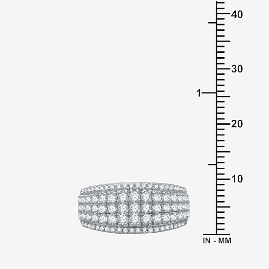 Womens 1 CT. T.W. Natural White Diamond 10K Gold Anniversary Band