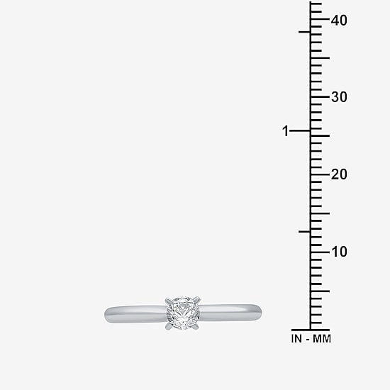 Classic Collection 1/4 CT. Natural Diamond Round Solitaire Engagement Ring in 10K  Gold