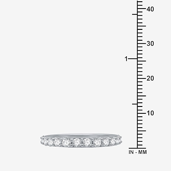 Classic Collection Womens 1 CT. T.W. Natural White Diamond 10K Gold Wedding Band