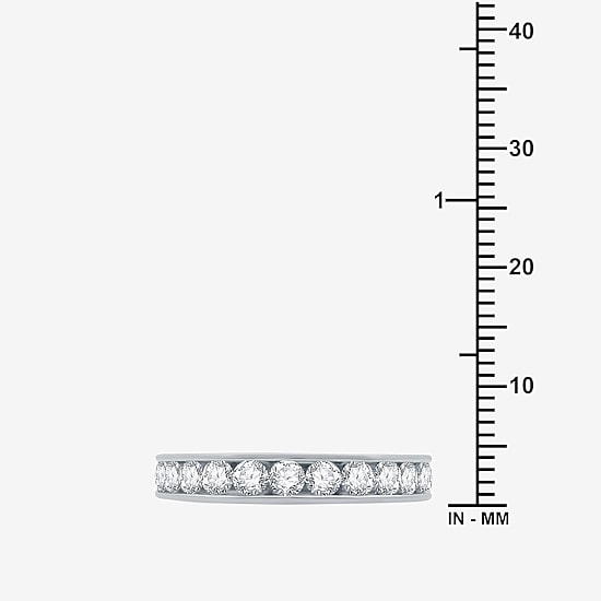 Classic Collection Womens 3.5MM 1 CT. T.W. Natural White Diamond 10K Gold Wedding Band