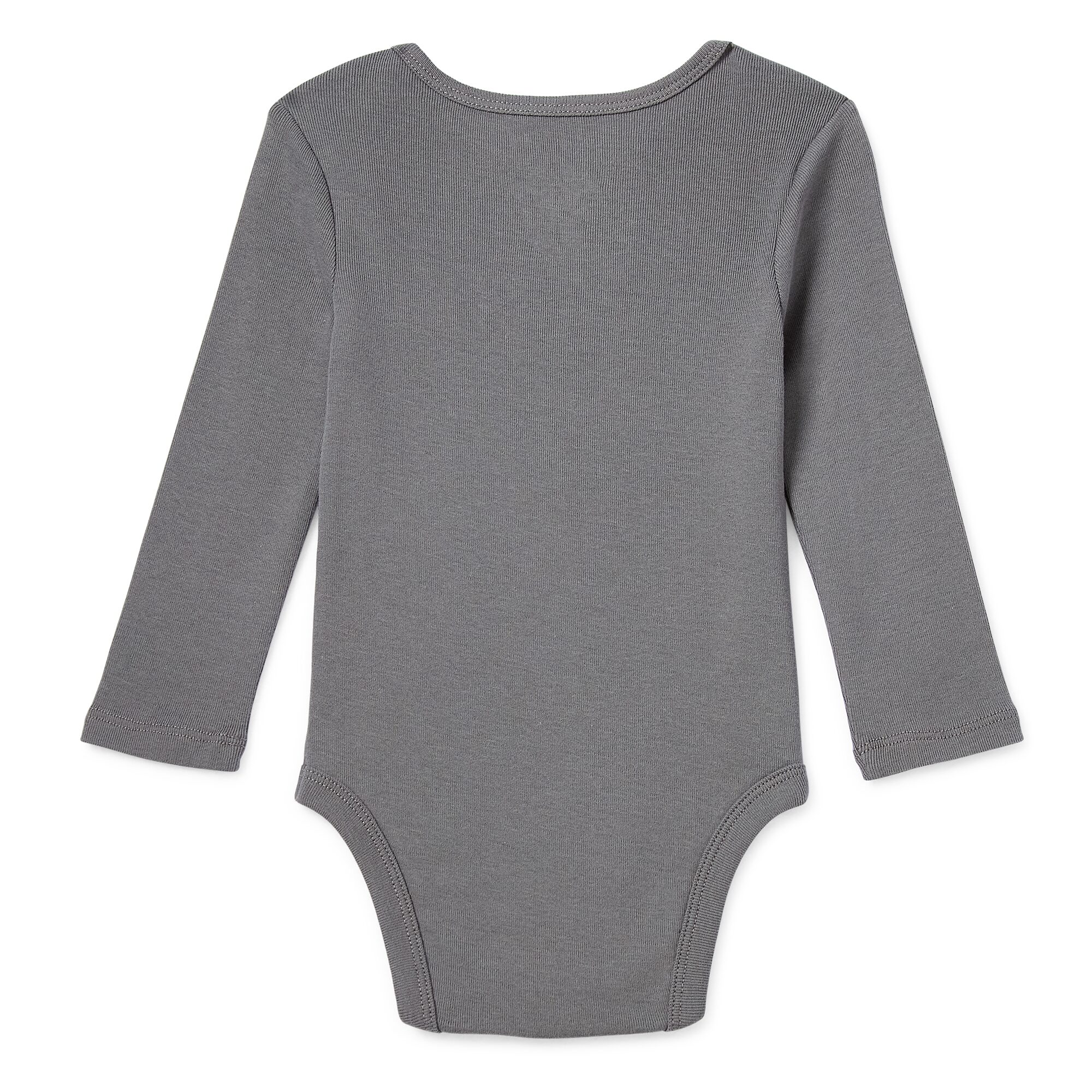 Okie Dokie Baby Unisex Crew Neck Long Sleeve Rib Bodysuit