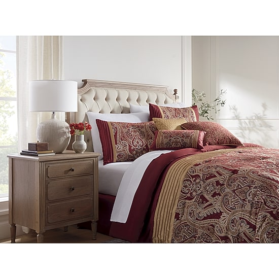 Broadhaven Lancaster Chenille 7-pc. Midweight Embellished Comforter Set