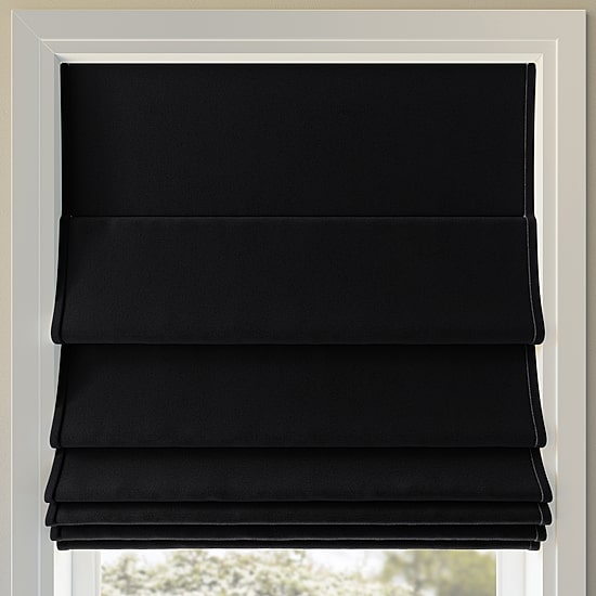 Sun Zero Morin Cordless 100% Blackout Roman Shade