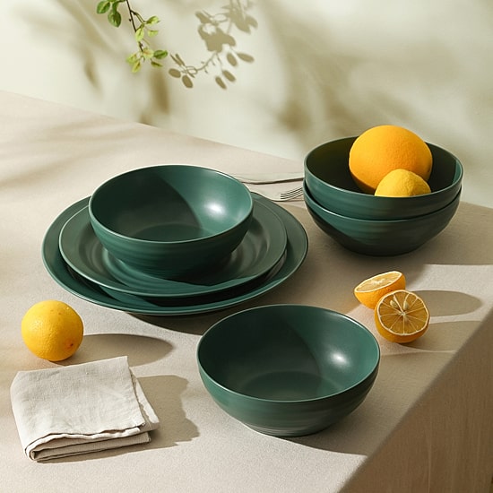 Stone + Lain Orbit 16-pc. Stoneware Dinnerware Set