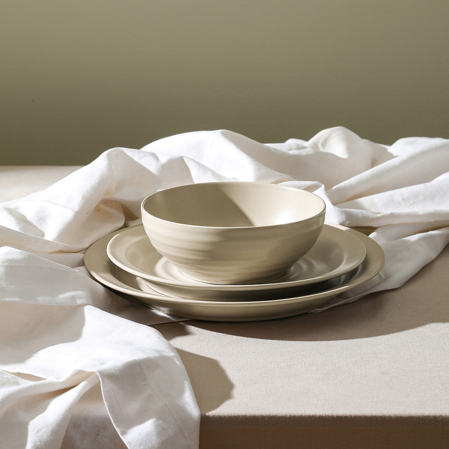 Stone + Lain Orbit 12-pc. Stoneware Dinnerware Set