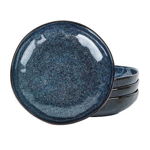 Stone Lain Mirella 4-pc. Stoneware Pasta Bowl In Blue