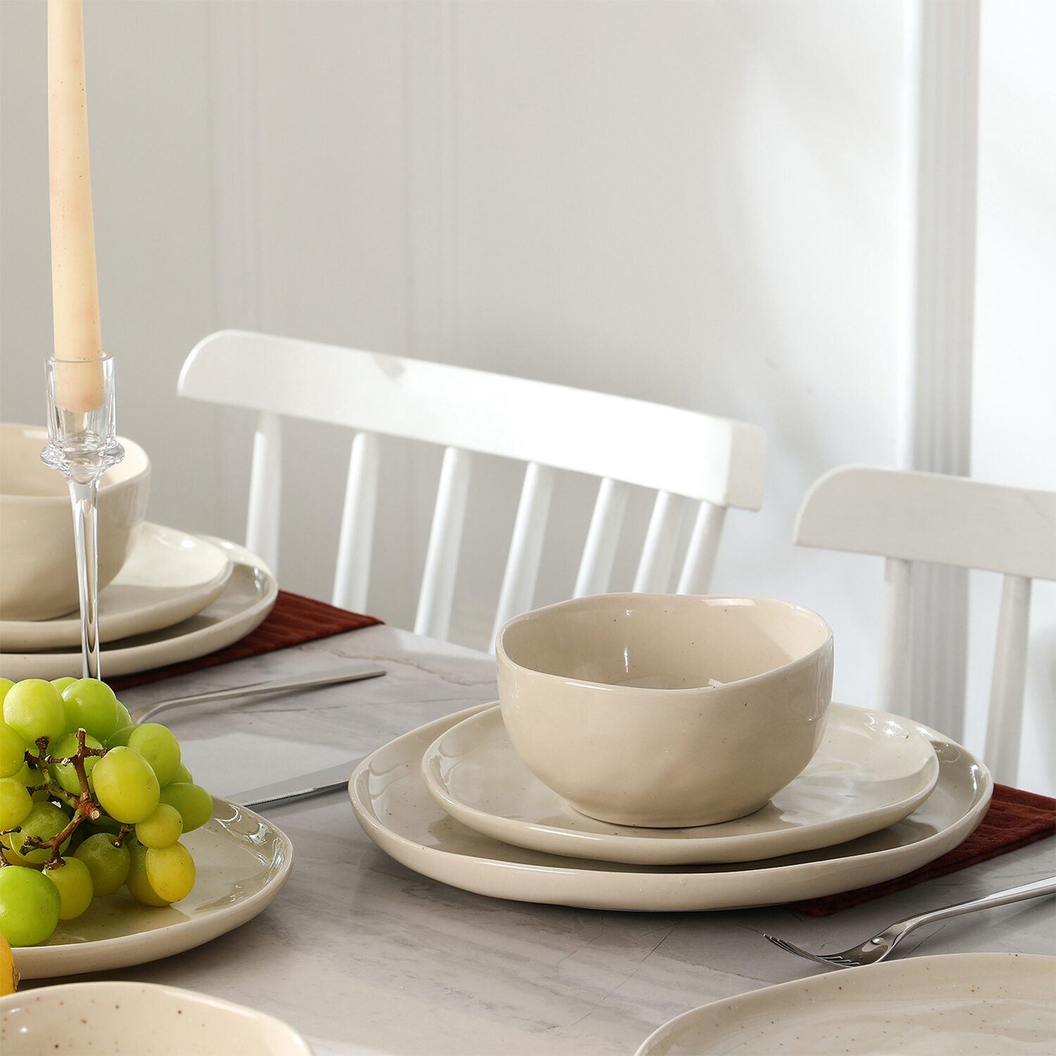 Stone + Lain Mirella 12-pc. Stoneware Dinnerware Set