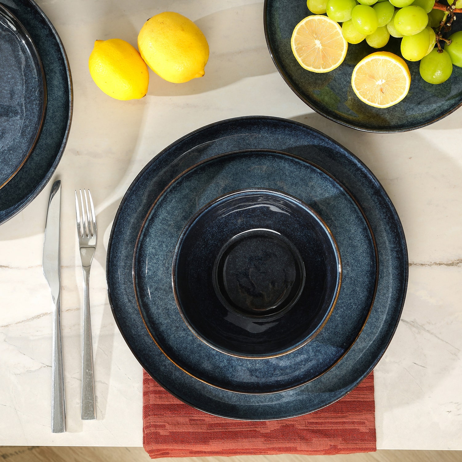 Stone + Lain Mirella 12-pc. Stoneware Dinnerware Set