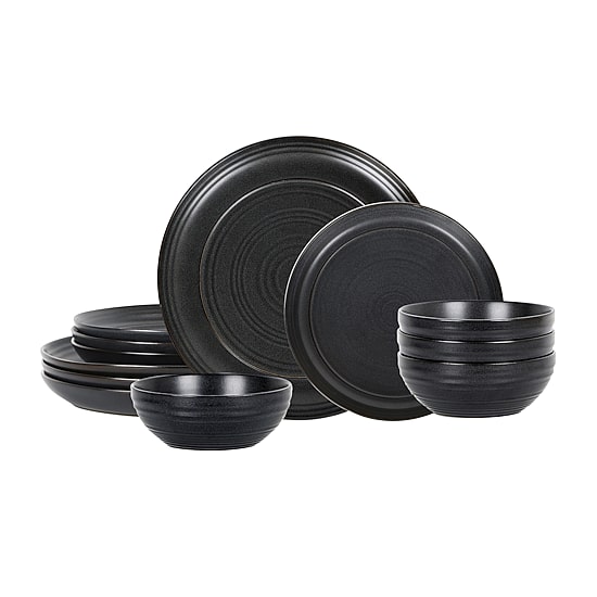 Stone + Lain Elio 12-pc. Stoneware Dinnerware Set