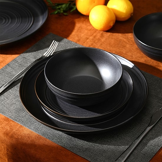 Stone + Lain Elio 12-pc. Stoneware Dinnerware Set
