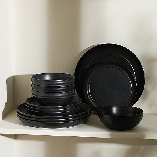 Stone + Lain Elio 12-pc. Stoneware Dinnerware Set