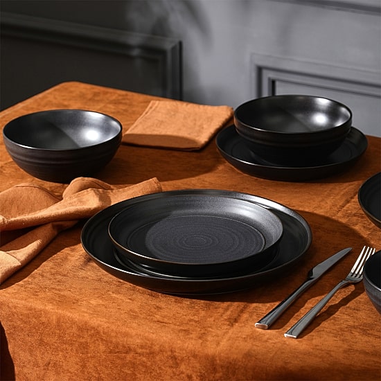Stone + Lain Elio 12-pc. Stoneware Dinnerware Set